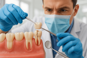 Dental Crown Repair Scene