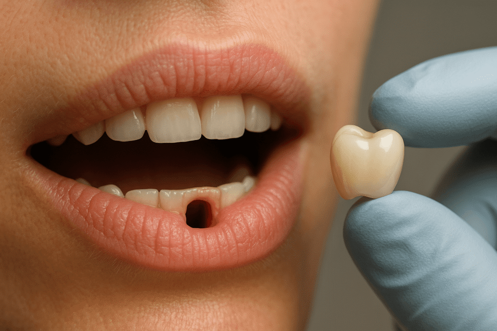 Dental Crown Repair Scene